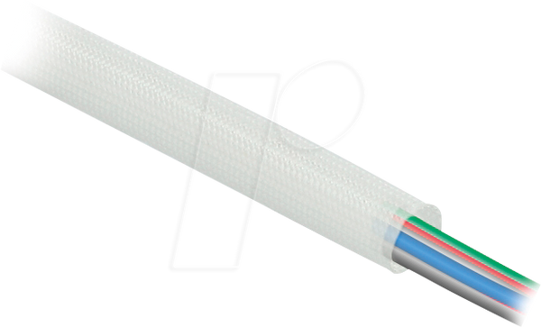 Скловолоконний рукав, 5 м x 10 мм, білий