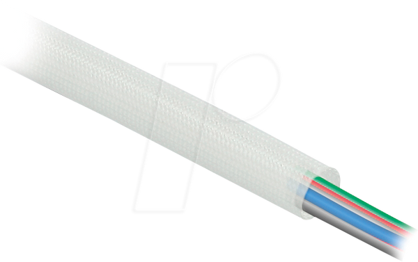 Скловолоконний рукав, 10 м x 10 мм, білий
