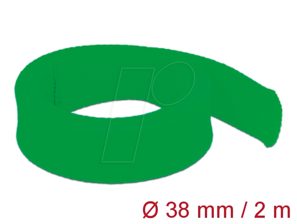 Geflechtschlauch dehnbar 2 m x 38 mm grün