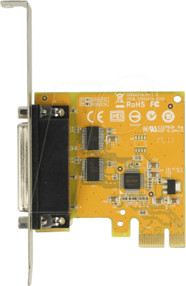 PCI Express-карта > 2x последовательных порта RS-232, высокоскоростной, 921K ESD