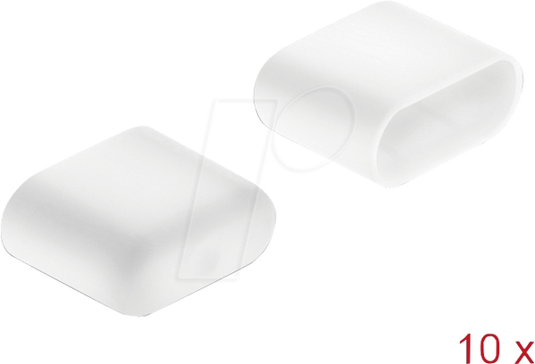 10 штук пилозахисних чохлів для USB Type-C білих