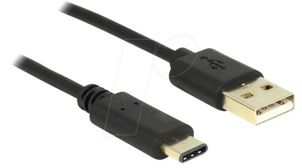 Кабель USB 2.0 Type-A чоловічий > USB Type-C™ 2.0 чоловічий 2.0 м чорний
