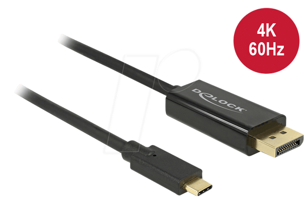 Штекер USB C до штекера DP, режим DP Alt, 3 м.