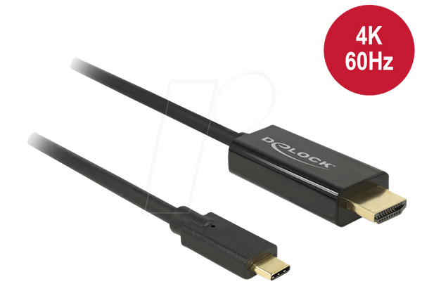 Штекер USB C до штекера HDMI, режим DP Alt, 1 м.