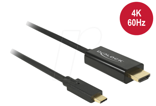 Штекер USB C до штекера HDMI, режим DP Alt, 2 м.