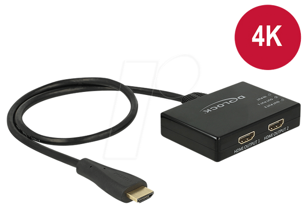 HDMI-розгалужувач 1 x HDMI вхід > 2 x HDMI вихід 4K