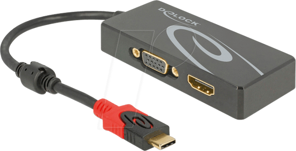 Розгалужувач USB Type-C (режим DP Alt) > вихід HDMI / VGA