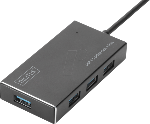 DIGITUS USB 3.0 4-портовий кабельний хаб, 100 см