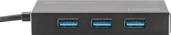 DIGITUS USB 3.0 4-портовий кабельний хаб, 100 см