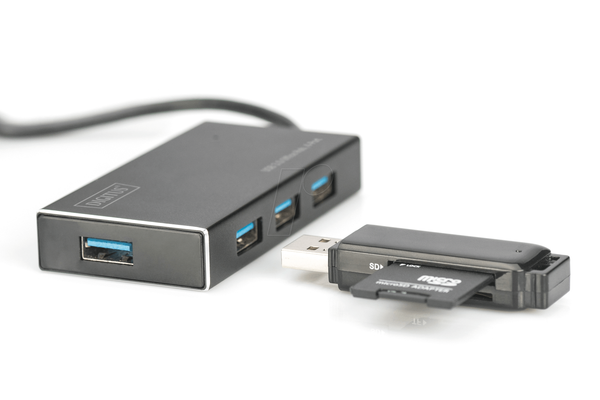 DIGITUS USB 3.0 4-портовий кабельний хаб, 100 см