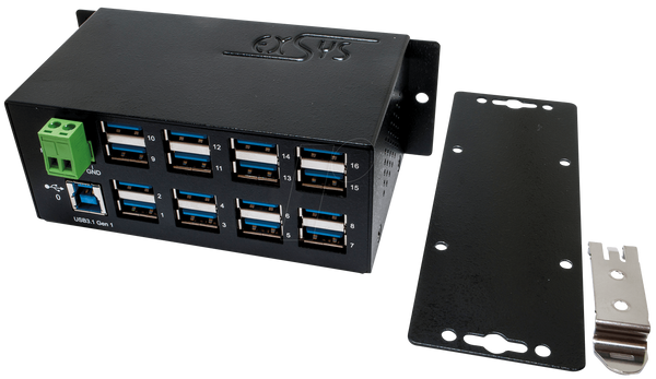 16 портів USB 3.0 / 3.1 Metal HUB