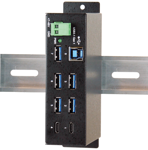 7-портовий металевий концентратор USB 3.0/3.1