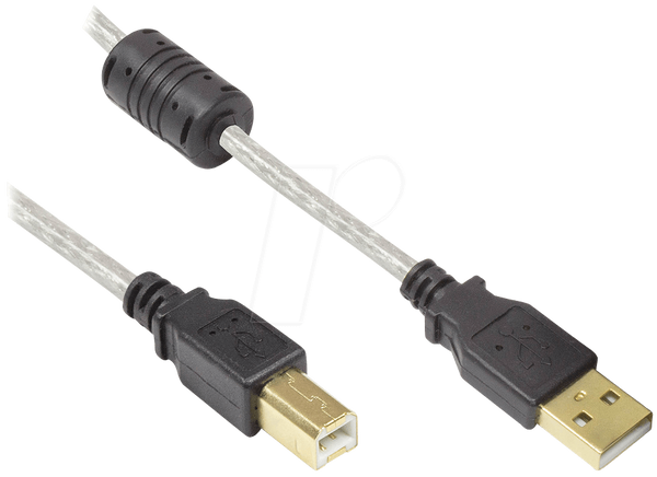 USB 2.0 чоловічий A > чоловічий B, 3 м