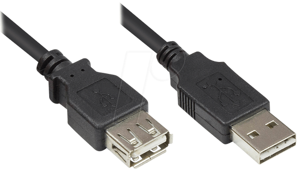 USB 2.0 EASY чоловічий A > жіночий A, 2 м