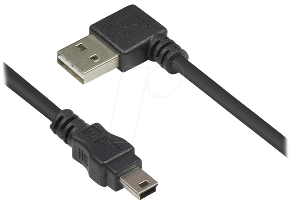 USB 2.0 EASY чоловічий A > чоловічий mini-B, 1 м