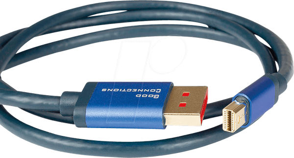 DP1.4 штекерний до Mini DP 1.4, гнучкий, 8K@60 Гц 2,0 м