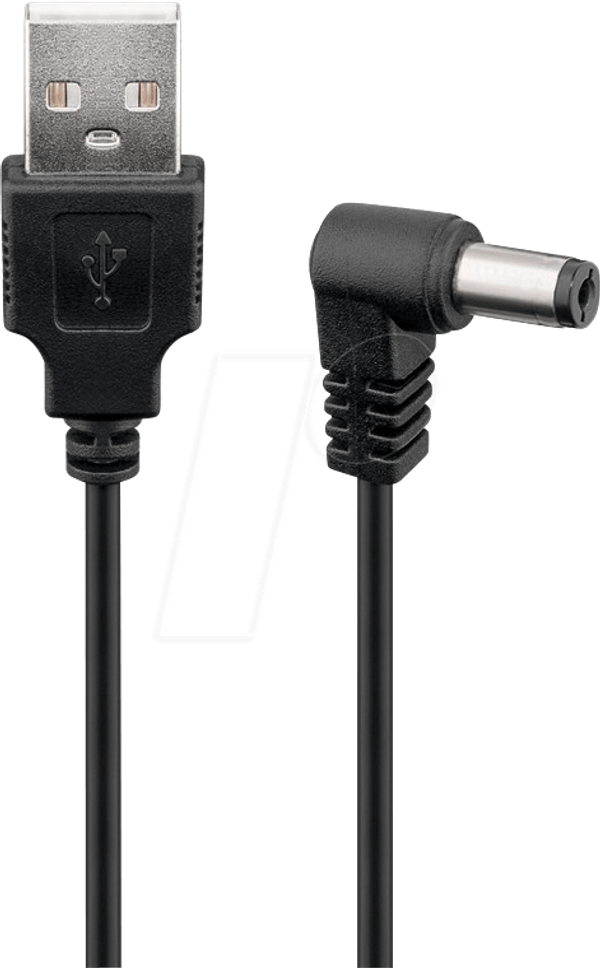 Перехідник роз'єму USB-A на 2,1-мм порт постійного струму, 1,0 м