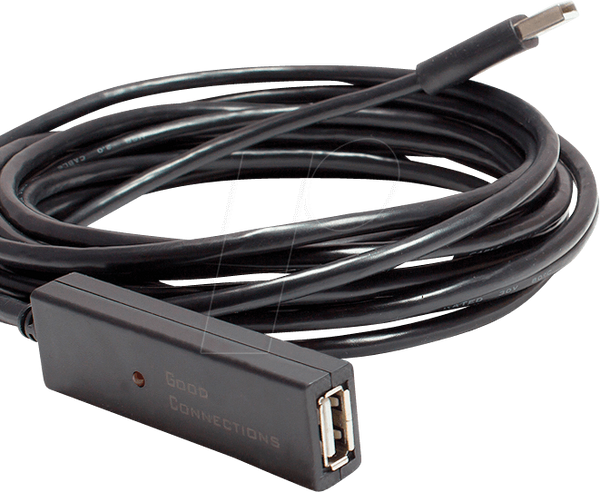 Активний подовжувач USB 2.0, A-вилка < A-розетка, CU, 20 м.