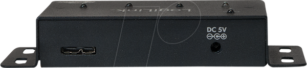 Концентратор USB 3.0, 4-портовий з блоком живлення, метал