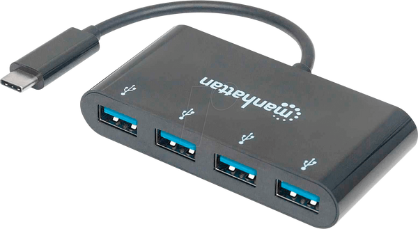 Концентратор USB 3.0, 4-портовий, порт USB-C