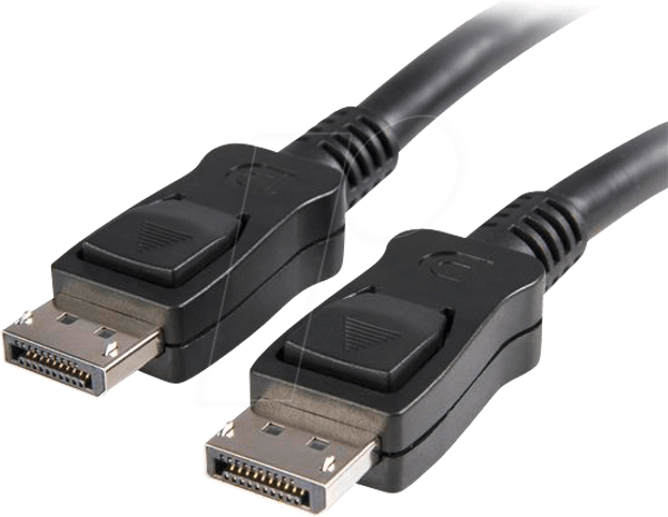 Кабель з фіксаторами DisplayPort 1.2, 4k, 1 м