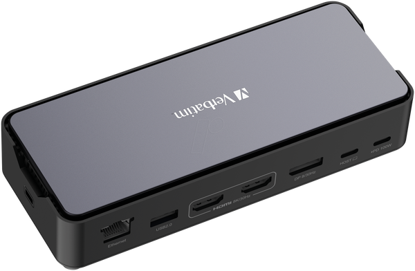 Док-станція, USB-C, 17 портів, слот для SSD