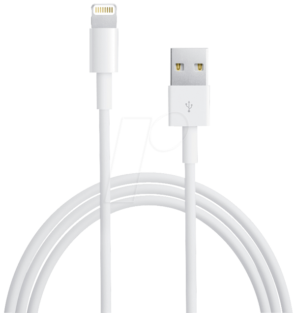 Кабель для синхронизации и зарядки, USB-A > Lightning, 1,0 м, белый.