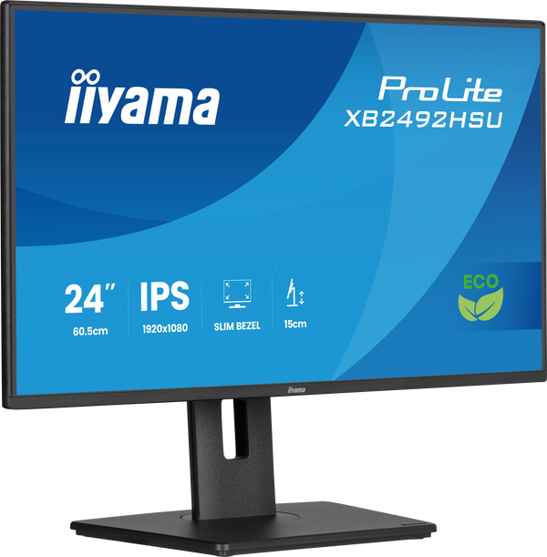 61-см монітор, USB, 1080p, поворотний, динаміки