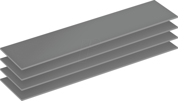 Термопрокладка Arctic TP-4 120x20x0,5 мм, упаковка из 4 штук.