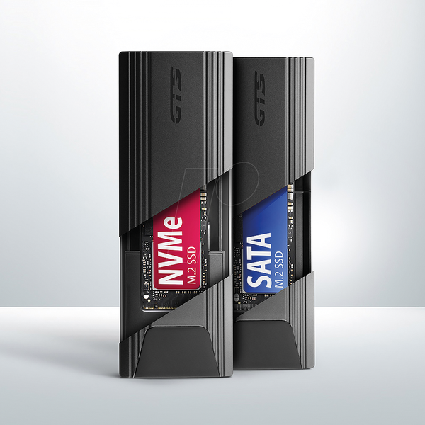 Корпус AXAGON EEM2-GTS2 M.2, NVMe и SATA, USB-C