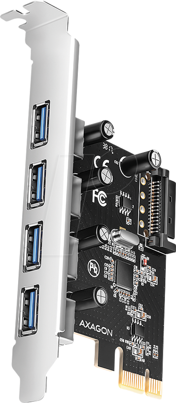 Плата расширения AXAGON PCEU-430RS, PCIe 4.0 x1