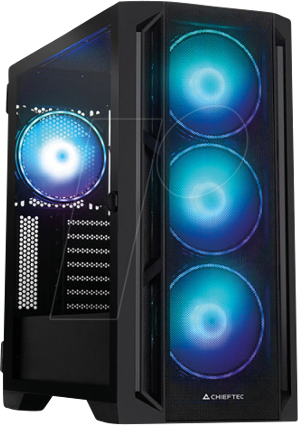 Корпус CHIEFTEC APEX Lumo E-ATX, загартоване скло, RGB, чорний