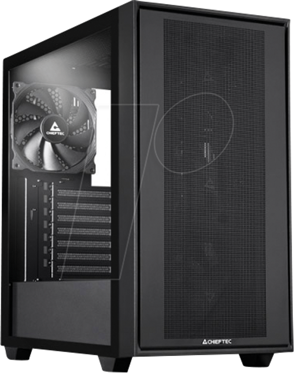 Корпус CHIEFTEC Night Hunter E-ATX, загартоване скло, чорний