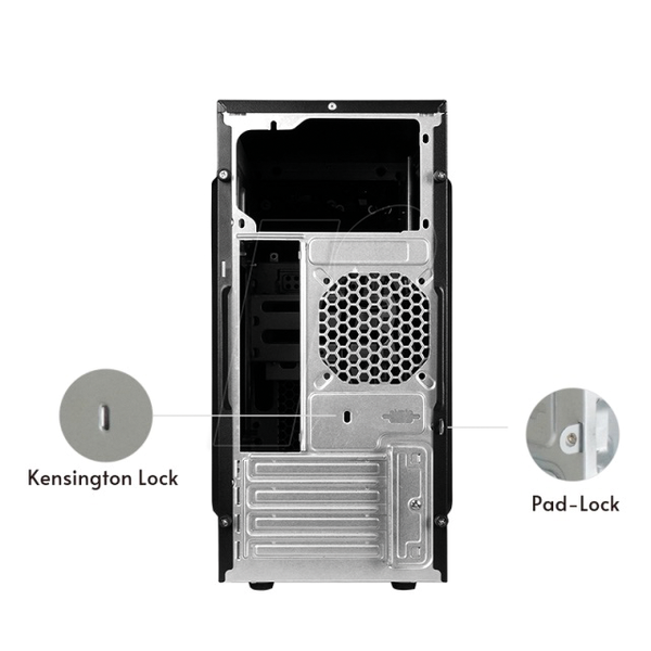 Корпус CHIEFTEC UNI серії UB-03B-350GPB m-ATX, чорний