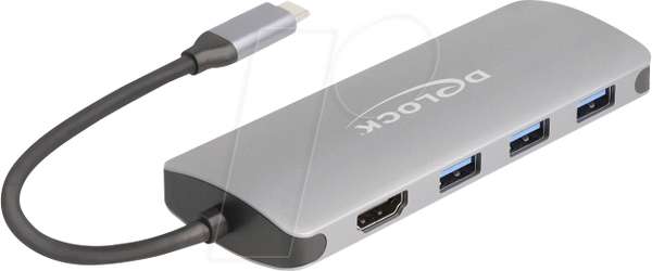 USB-хаб 10 Гбіт/с, 7 портів, 3 x USB-A, 4 x USB-C, 4K HDMI, PD 3.0
