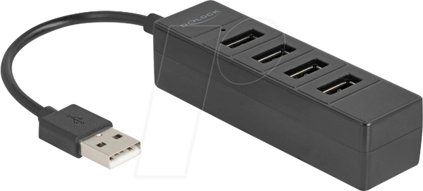 USB 2.0 концентратор, 4 порти, 4x USB-A