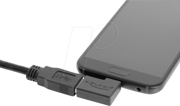 Адаптер USB 2.0 USB Type-C™ чоловічий на Easy USB Type-A жіночий, кутовий