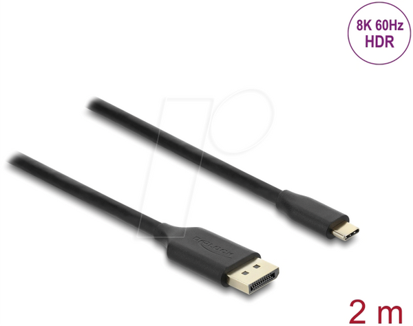 Кабель USB Type-C™ – DisplayPort (режим DP Alt) 8K 60 Гц з HDR