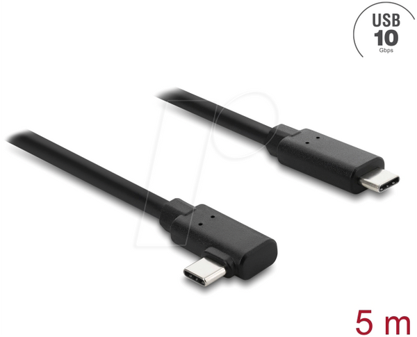 Активний оптичний кабель USB 10 Gbps USB Type-C™ чоловічий-чоловічий, кутовий