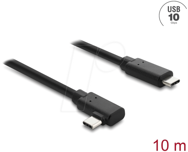 Активний оптичний кабель USB 10 Gbps USB Type-C™ чоловічий-чоловічий, кутовий