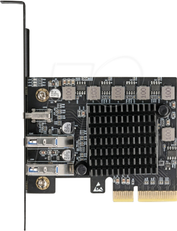 PCIe x4 > 1 x USB-C 20 Гбіт/с, 2 x USB-A 10 Гбіт/с