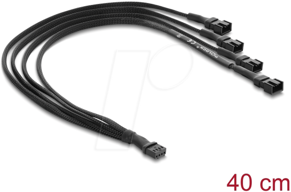 Кабель-роздільник вентилятора, 1x роз'єм PWM > 1x штекер PWM, 40 см