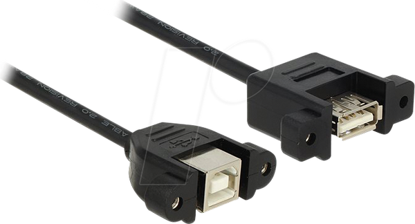 Кабель USB 2.0 Type-B гніздо для панелі > USB 2.0 Type-A гніздо