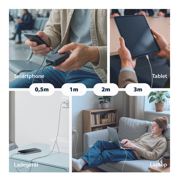 Кабель USB-C 100 Вт PD 3.0 5A E-Marker Chip 1 м із сіро-золотими контактами