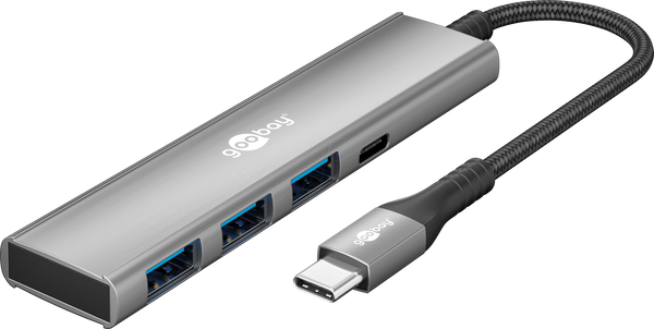 USB-C 3.2, 4-портовий USB-C концентратор, 3x USB-A, 1xUSB-C, 5 Гбіт/с