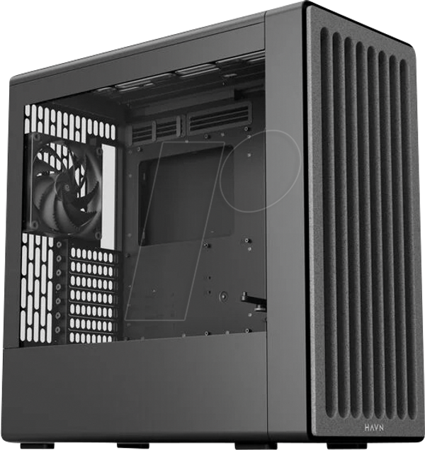 Корпус HAVN BF 360 Flow mid-tower, E-ATX, скляний, чорний