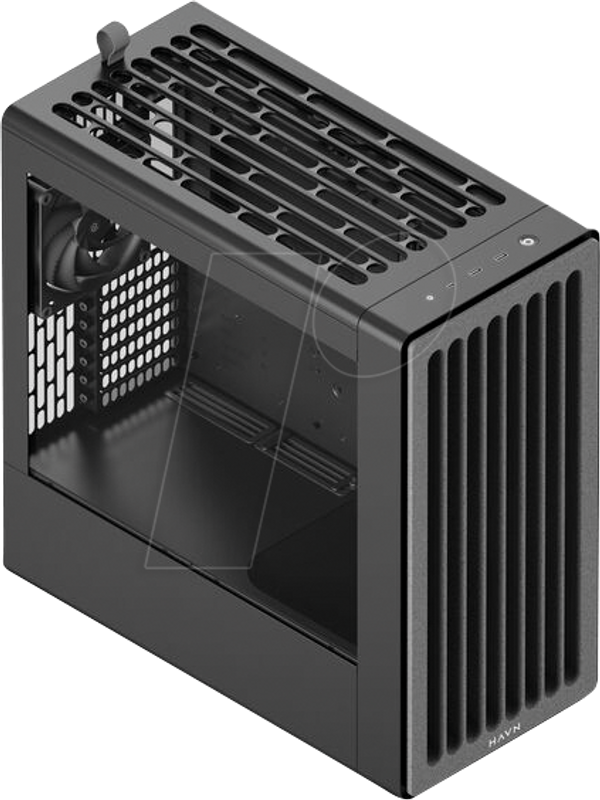 Корпус HAVN BF 360 Flow mid-tower, E-ATX, скляний, чорний
