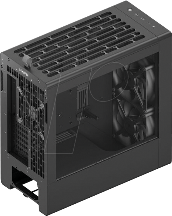 Корпус HAVN BF 360 Flow mid-tower, E-ATX, скляний, чорний