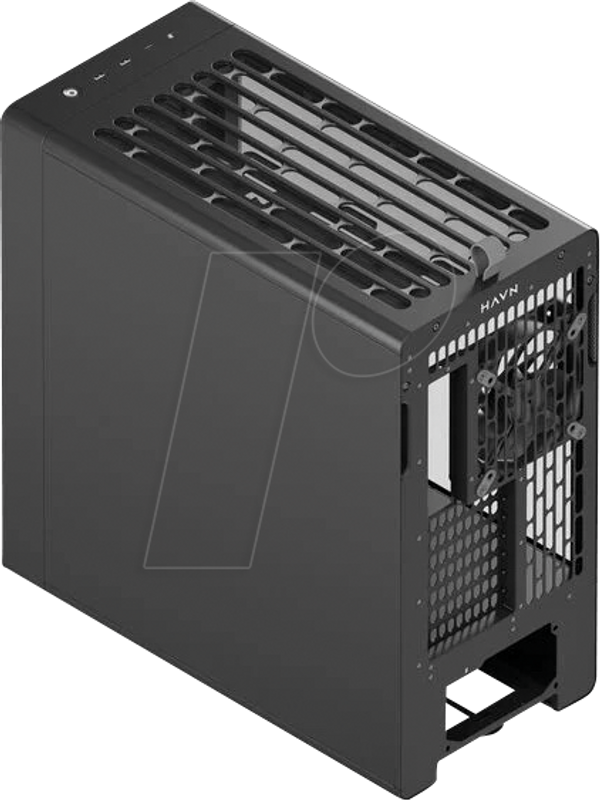 Корпус HAVN BF 360 Flow mid-tower, E-ATX, скляний, чорний