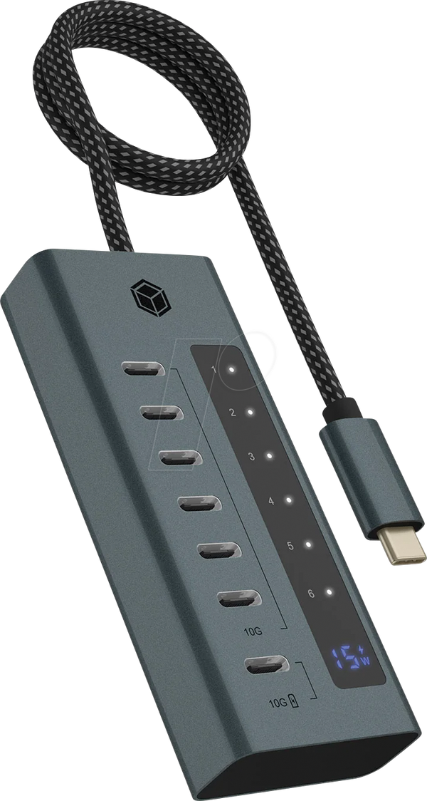Концентратор USB 3.1, 7 портів USB-C